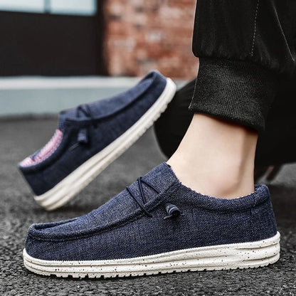 Mens Casual Canvas Breathable Loafers