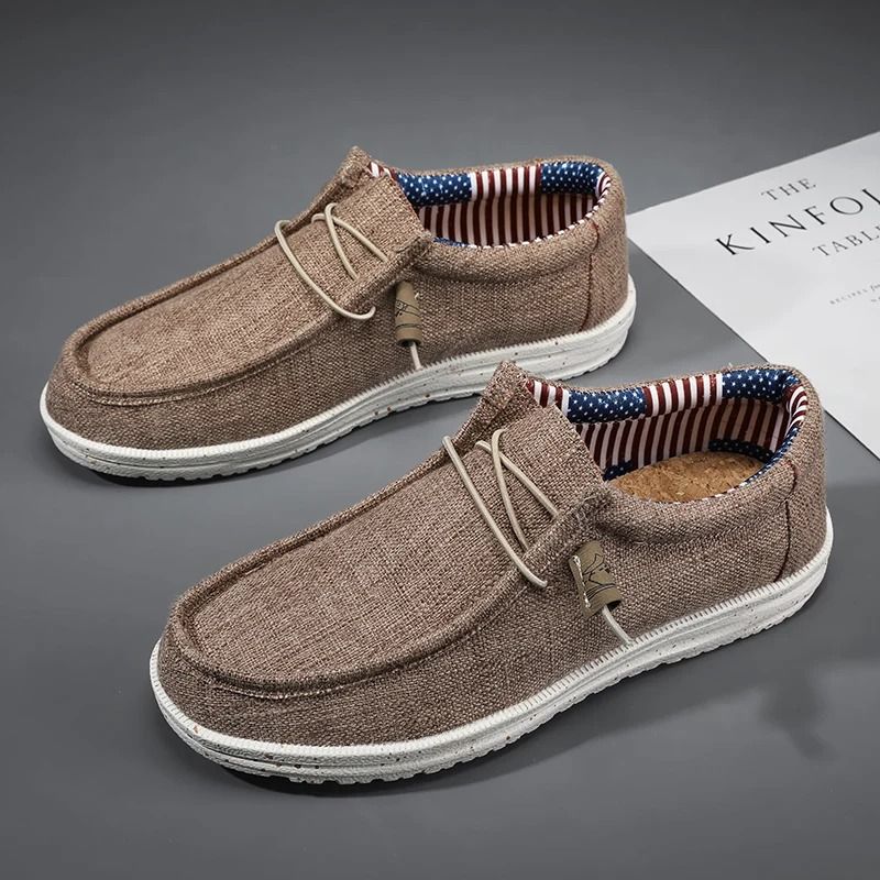 Mens Casual Canvas Breathable Loafers