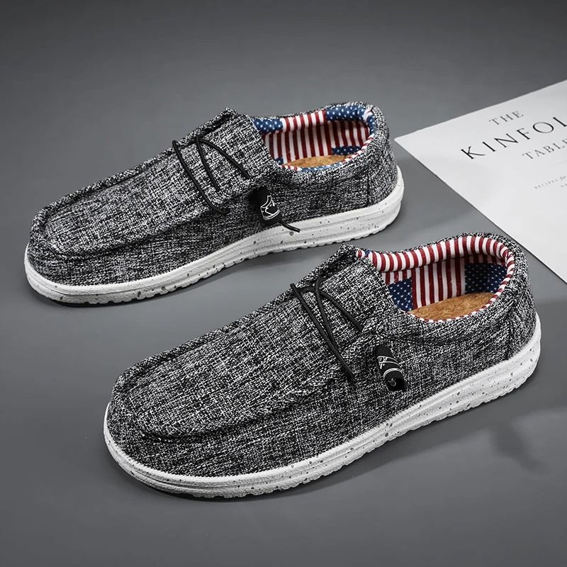 Mens Casual Canvas Breathable Loafers