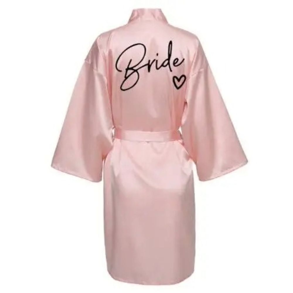 Team Bride Satin Kimono Robe for Wedding Party