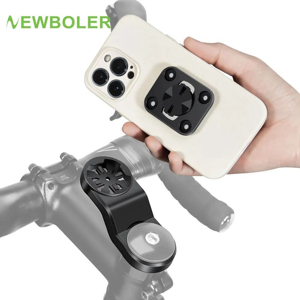Universal Center Bicycle Phone Holder Handlebar Mount for Cycling and Bike Computers