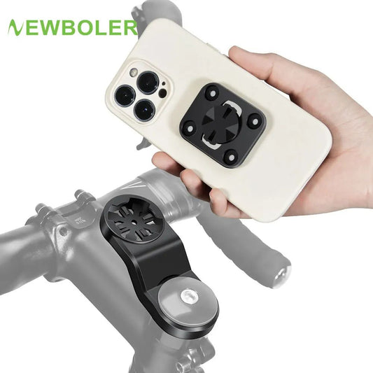 Universal Center Bicycle Phone Holder Handlebar Mount for Cycling and Bike Computers
