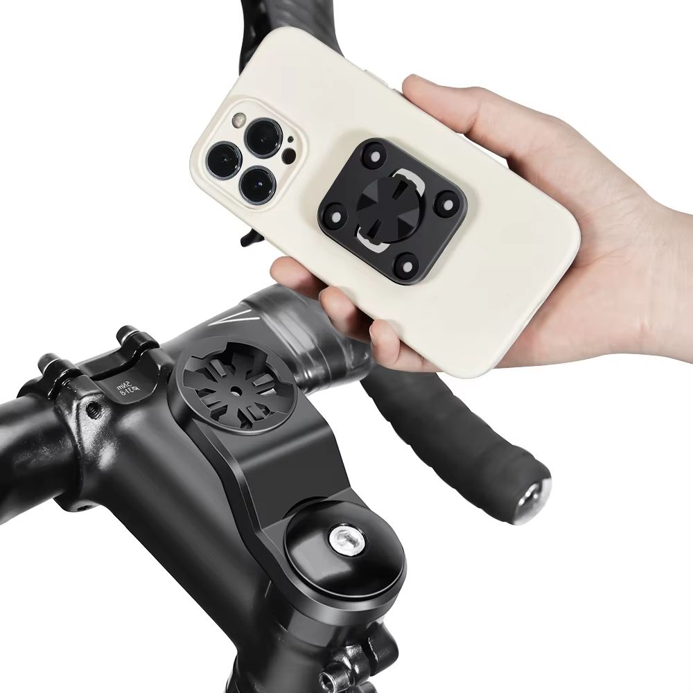 Universal Center Bicycle Phone Holder Handlebar Mount for Cycling and Bike Computers