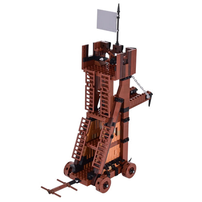 Epic Siege Kingdom 430-Piece Medieval Castle & Knight Chariot Model Building Set – Medieval Castle Building Set Siege En