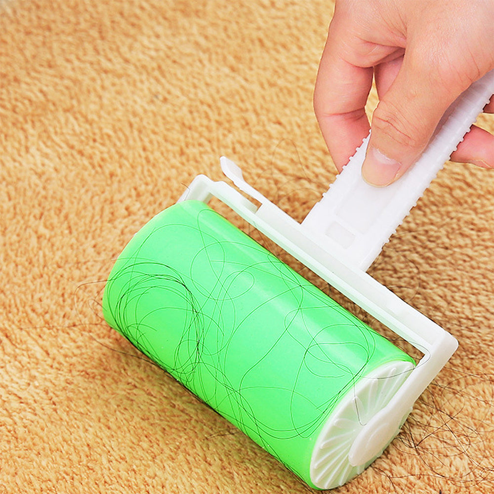 Reusable Lint Roller for Clothes and Pet Hair – Washable Sticky Remover for Home Cleaning