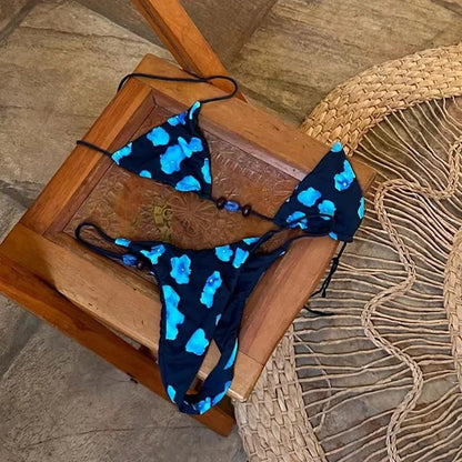 Micro Push Up Brazilian Bikini Set, Adjustable Halter Fit for Curves
