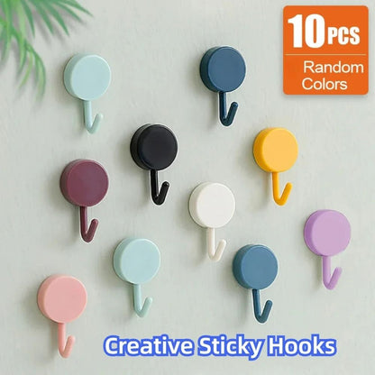 Self Adhesive Strong Wall Hooks for Coat Bag Kitchen Towel Hanger
