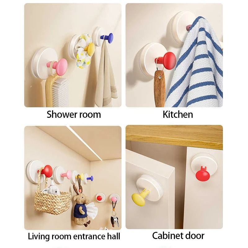 Clothes Hook Adhesive Wall Hanger for Bathroom and Kitchen