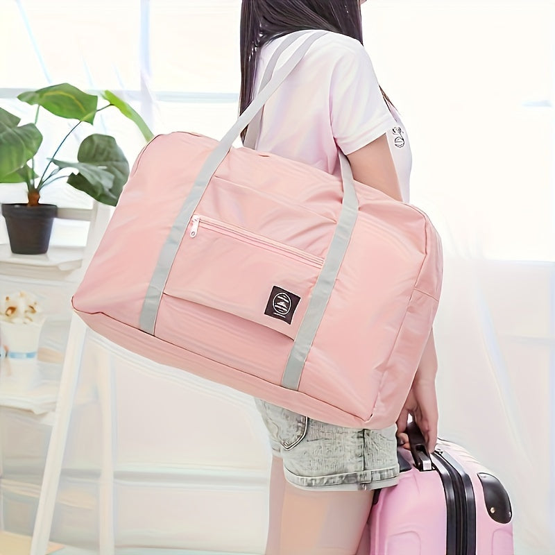 Foldable Travel Duffel Bag Lightweight, Large Capacity Carry-On for Women & Girls, Perfect for Weekend Trips and Overn