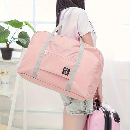 Foldable Travel Duffel Bag Lightweight, Large Capacity Carry-On for Women & Girls, Perfect for Weekend Trips and Overn
