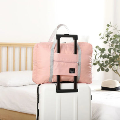 Foldable Travel Duffel Bag Lightweight, Large Capacity Carry-On for Women & Girls, Perfect for Weekend Trips and Overn