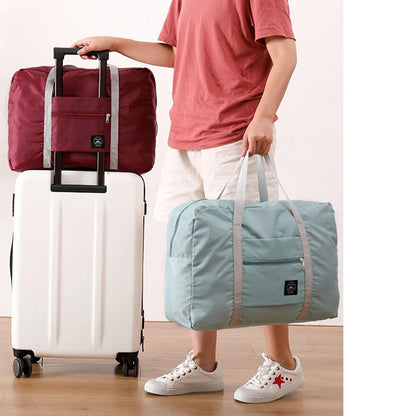 Foldable Travel Duffel Bag Lightweight, Large Capacity Carry-On for Women & Girls, Perfect for Weekend Trips and Overn