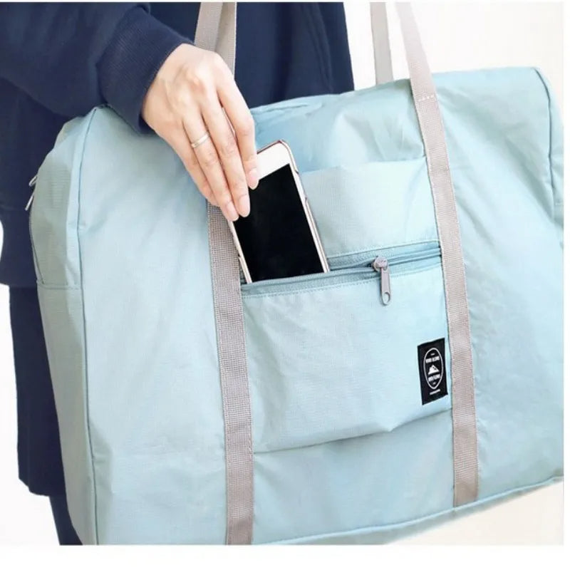 Foldable Travel Duffel Bag Lightweight, Large Capacity Carry-On for Women & Girls, Perfect for Weekend Trips and Overn