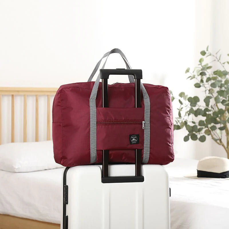 Foldable Travel Duffel Bag Lightweight, Large Capacity Carry-On for Women & Girls, Perfect for Weekend Trips and Overn