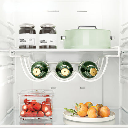 Beer Bottle Fridge Organizer, Creative Home Furnishing Accessories, Wine Display Shelf Holder, Hook Refrigerator Storage