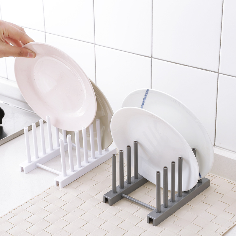 Small Dish Rack Over Sink Drying Tray, Kitchen Counter Dish Drainer with Cutlery Holder