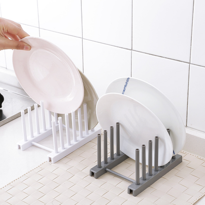 Small Dish Rack Over Sink Drying Tray, Kitchen Counter Dish Drainer with Cutlery Holder