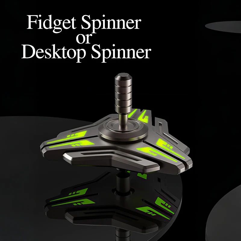 High-Speed Metal Fidget Spinner – Light-Up Gyro Anxiety Relief Toy with Smooth Bearings