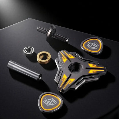High-Speed Metal Fidget Spinner – Light-Up Gyro Anxiety Relief Toy with Smooth Bearings