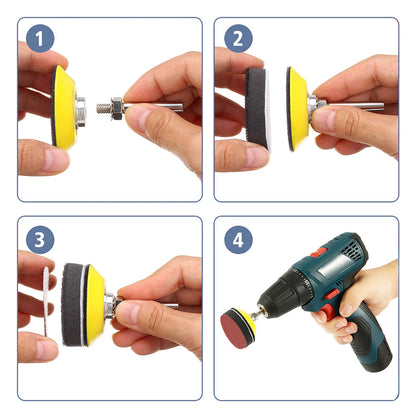 Abrasive Polishing Pad Kit, Sanding Discs Pads Set, Dremel Rotary Tool Sandpapers Accessories for Metal