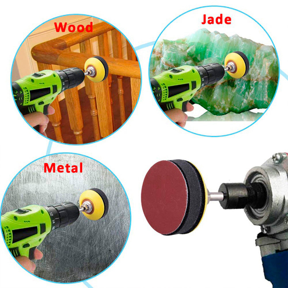 Abrasive Polishing Pad Kit, Sanding Discs Pads Set, Dremel Rotary Tool Sandpapers Accessories for Metal
