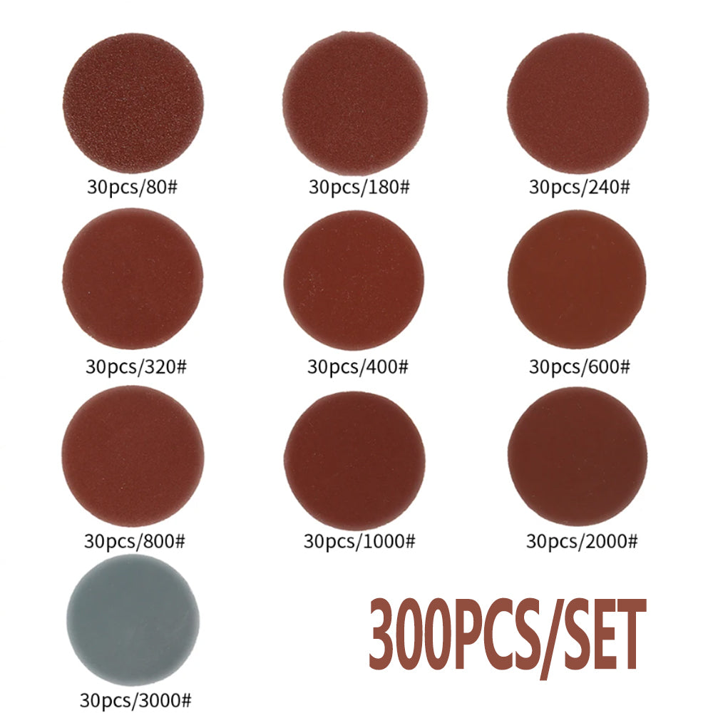 Abrasive Polishing Pad Kit, Sanding Discs Pads Set, Dremel Rotary Tool Sandpapers Accessories for Metal