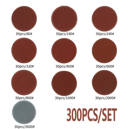 Abrasive Polishing Pad Kit, Sanding Discs Pads Set, Dremel Rotary Tool Sandpapers Accessories for Metal
