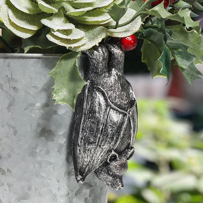 Bat-Shaped Resin Hanging Planter for Gothic Garden Decor