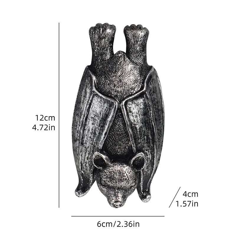 Bat-Shaped Resin Hanging Planter for Gothic Garden Decor