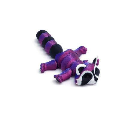 3D Printed Articulated Raccoon Toy – Movable Fidget Desk Decor