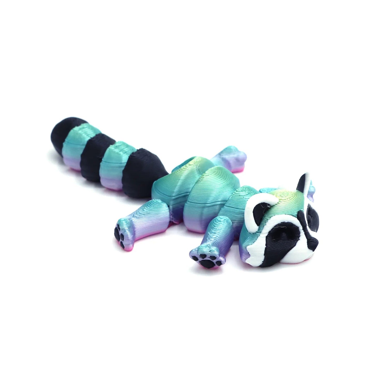 3D Printed Articulated Raccoon Toy – Movable Fidget Desk Decor