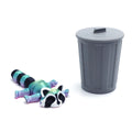 blue with trash