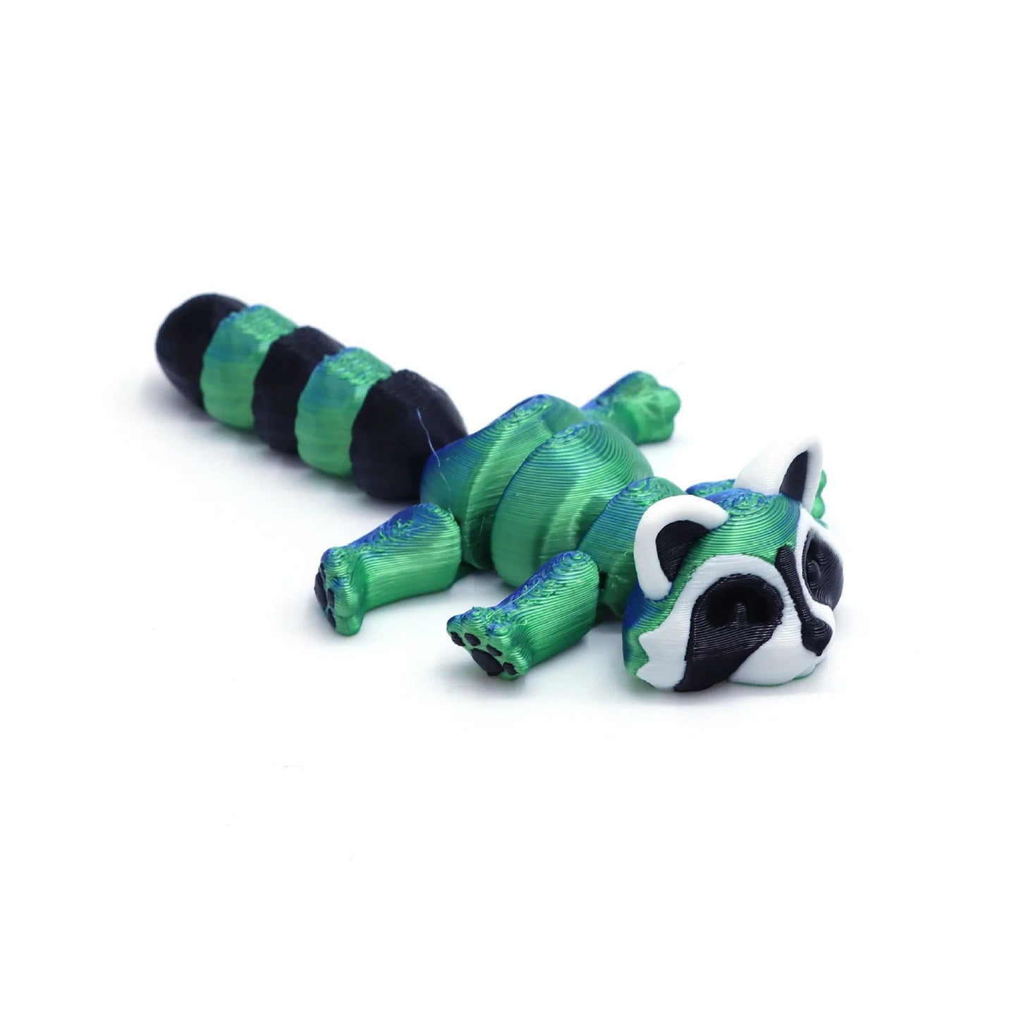 3D Printed Articulated Raccoon Toy – Movable Fidget Desk Decor