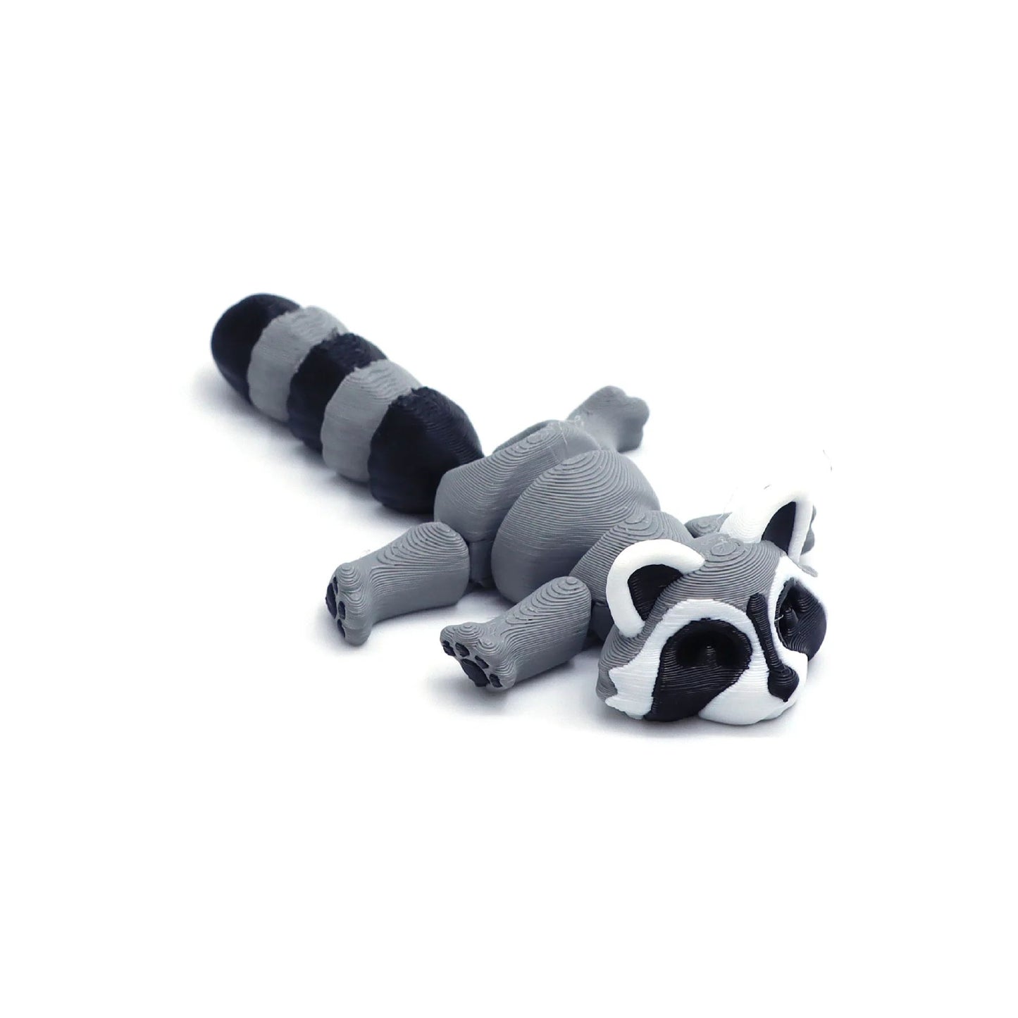 3D Printed Articulated Raccoon Toy – Movable Fidget Desk Decor