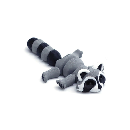 3D Printed Articulated Raccoon Toy – Movable Fidget Desk Decor
