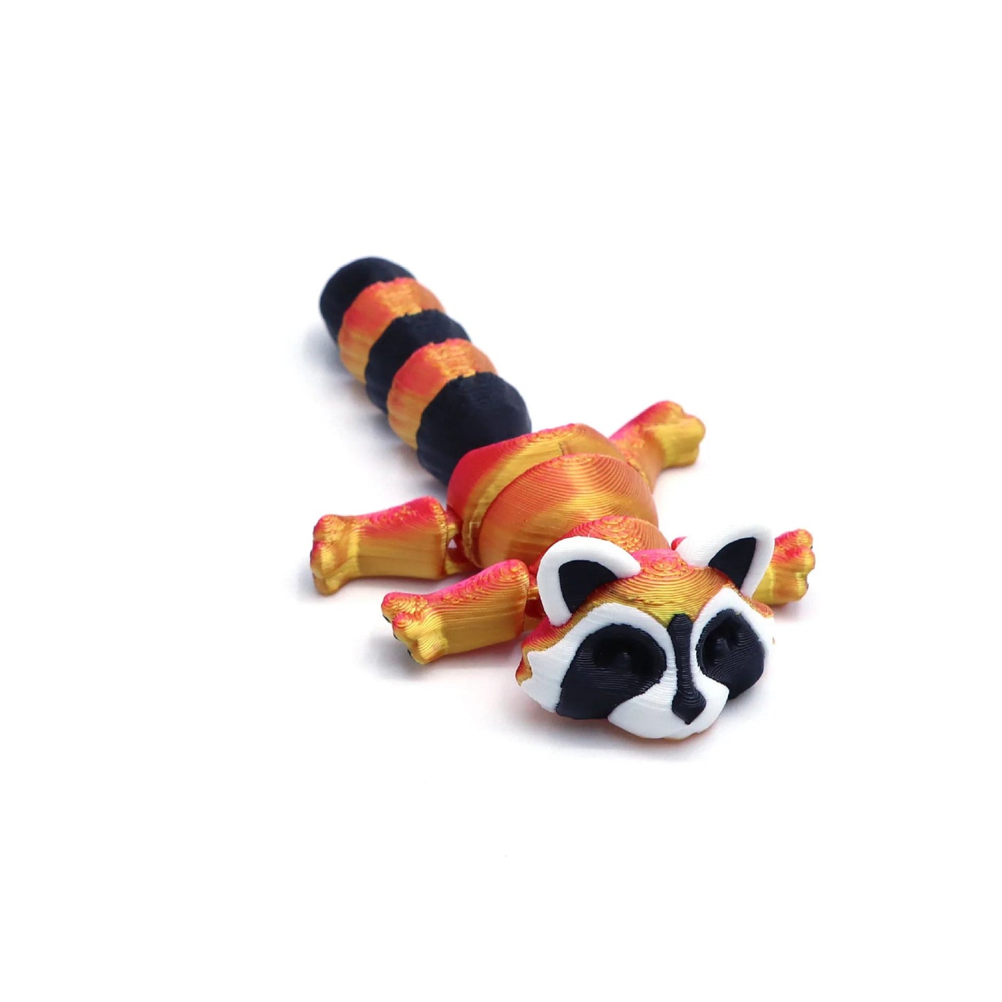 3D Printed Articulated Raccoon Toy – Movable Fidget Desk Decor