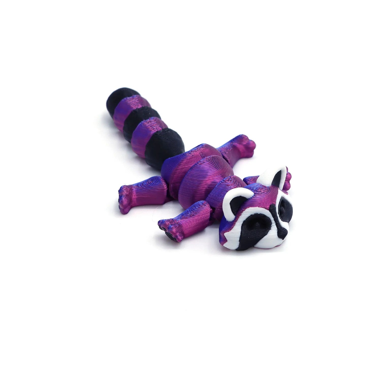 3D Printed Articulated Raccoon Toy – Movable Fidget Desk Decor