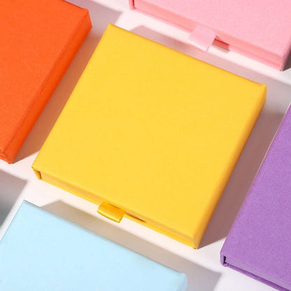 Creative Drawer Jewelry Packaging Box – Solid Color Cardboard Storage Organizer