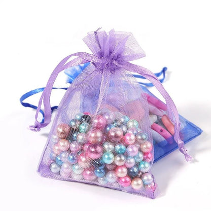 Drawable Organza Bags – Transparent Jewelry & Wedding Pouches