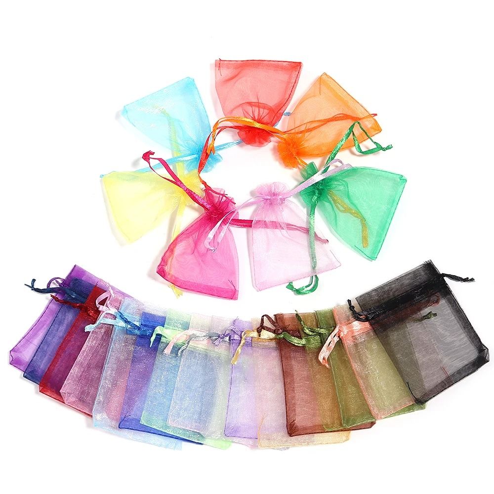Drawable Organza Bags – Transparent Jewelry & Wedding Pouches