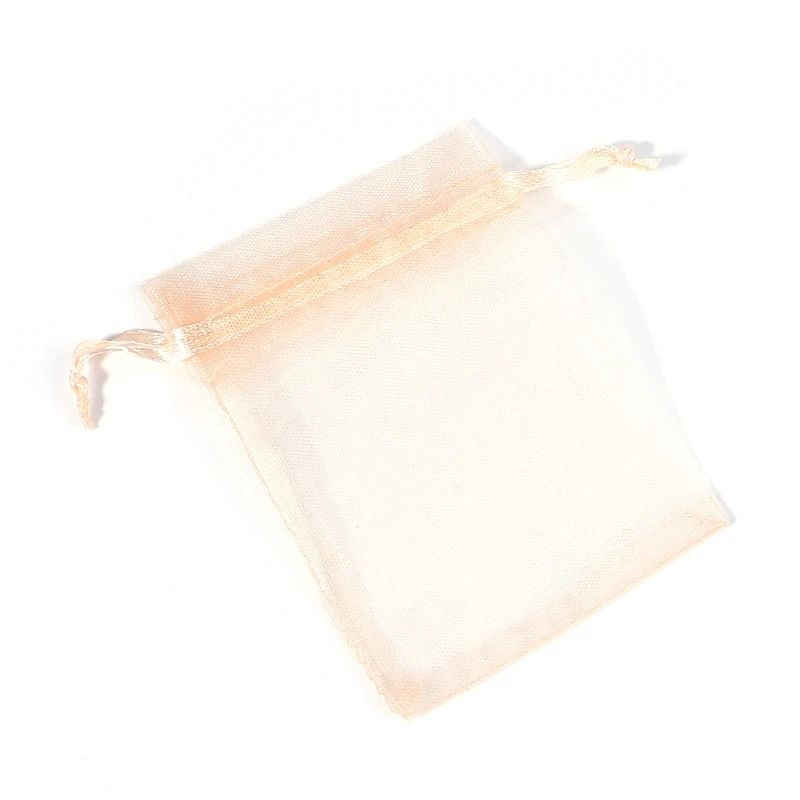 Drawable Organza Bags – Transparent Jewelry & Wedding Pouches