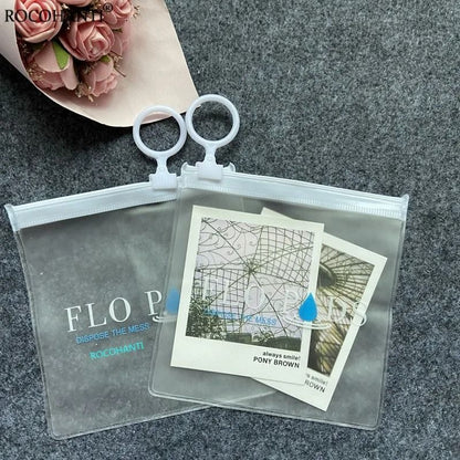 Custom Logo Frosted Zipper Jewelry Pouch – Biodegradable Mini Gift Packaging