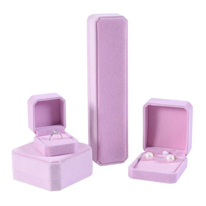 Premium Velvet Jewelry Box – Elegant Ring, Necklace & Bracelet Organizer