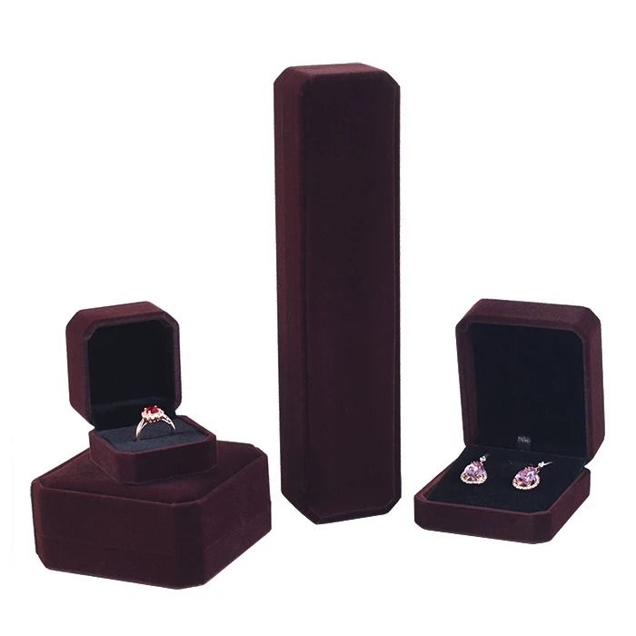 Premium Velvet Jewelry Box – Elegant Ring, Necklace & Bracelet Organizer