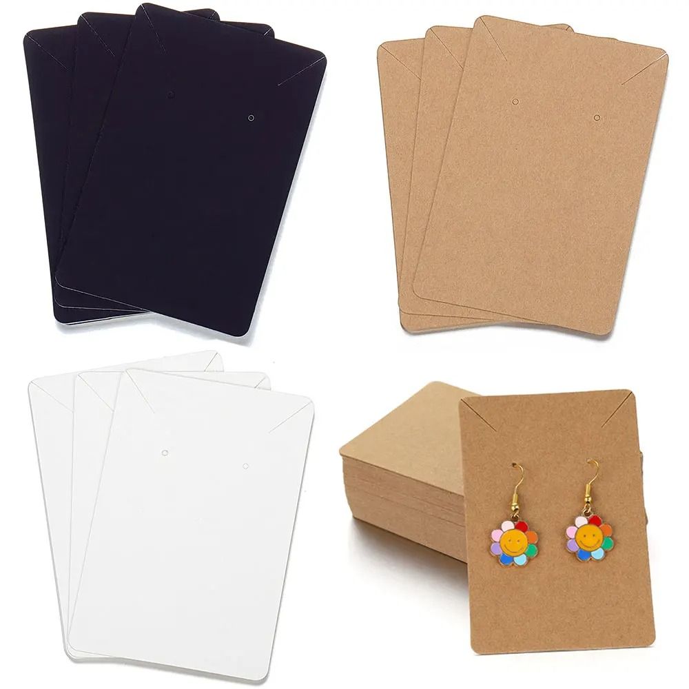 Paper Jewelry Display Cards – 50 Pcs Professional Packaging