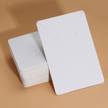Paper Jewelry Display Cards – 50 Pcs Professional Packaging
