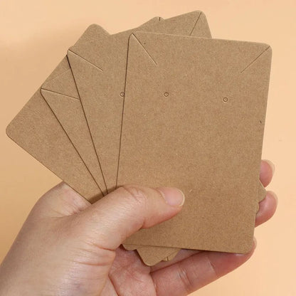 Paper Jewelry Display Cards – 50 Pcs Professional Packaging