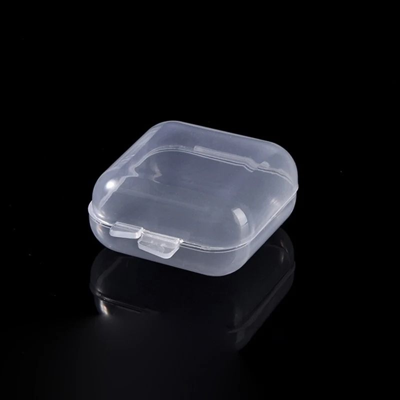 Transparent Mini PP Square Storage Boxes – 5 Pcs Multi-Purpose Organizers