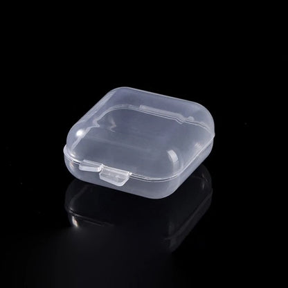 Transparent Mini PP Square Storage Boxes – 5 Pcs Multi-Purpose Organizers