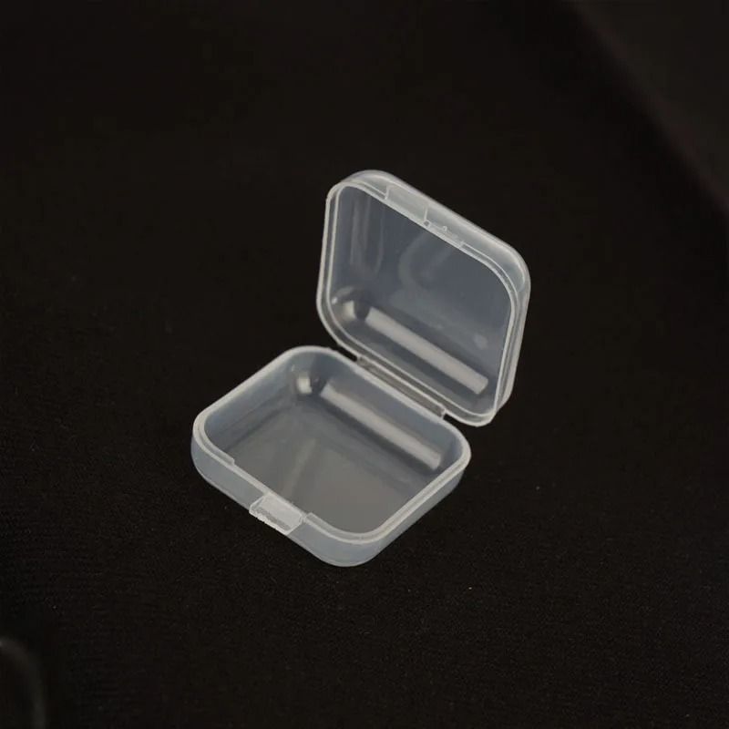 Transparent Mini PP Square Storage Boxes – 5 Pcs Multi-Purpose Organizers
